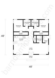 40x40 Barndominium Floor Plans