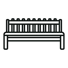 Outdoor Bench Vector Art Icons And