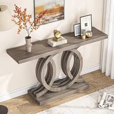 Rectangular Wood Console Table