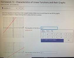 Characteristics Of Linear Functions