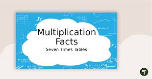 Multiplication Facts Powerpoint Seven