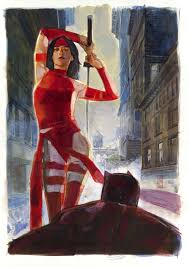 Artwork Marvel Elektra Daredevil