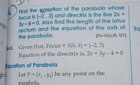 4 Find The Squation Of The Parabola