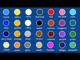 Colors List Of Colors In English