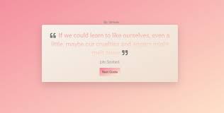 Random Quote Generator Using Html Css