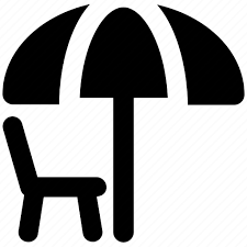 Sun Shade Sunbathing Umbrella Icon
