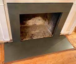 Grey Slate Fireplace Surround And