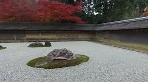 Zen Rock Garden At Ryoanji In Kyoto