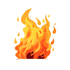 Simple Fire Clipart Large Fire Burning
