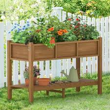 Teak Raised Planter Boxes