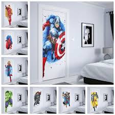 Marvel Superhero Watercolor Style Door