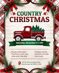 Country Holiday Event Flyer