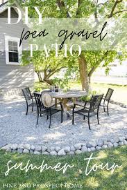 Diy Pea Gravel Patio Tour Revealing