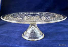 Imperial Cape Cod Glass Cake Stand With