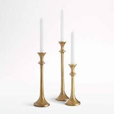 Emmett Antique Brass Taper Candle