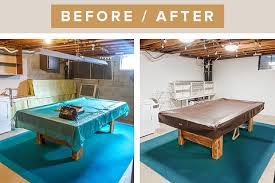 Before After Painted Cinderblock Walls
