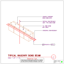 general masonry bond beam details
