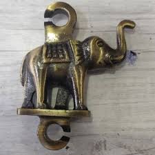 Golden Brass Elephant Swing Hook