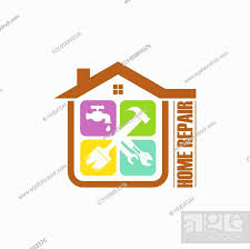 Home Repair Logo House Real Estate