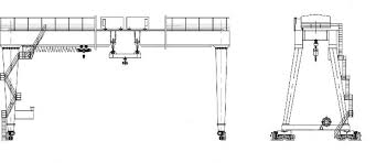 mg double beam gantry crane gantry