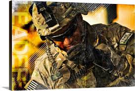 Military Grunge Poster Leaders U S