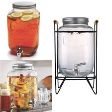 Glass Beverage Dispenser With Spigot