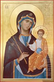 Hand Painted Icon Mother Of God Of