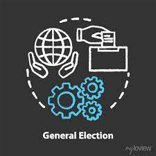General Election Chalk Concept Icon