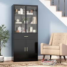 Fufu Gaga 70 9 In H Black Bookcase