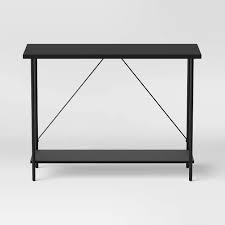 Wood And Metal Console Table Natural