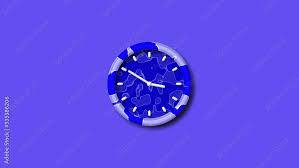 Amazing Blue Army Design 3d Clock Icon
