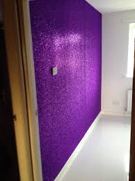 Purple Bedroom Design Glitter Paint