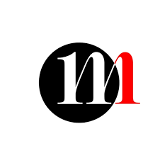 M Brand Name Initial Letters Icon With