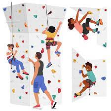 100 000 Kids Climbing Wall Vector