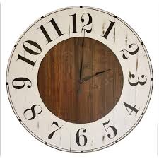 Chestnut Farmhouse Wall Clock