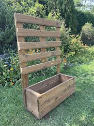 Arron Garden Planter Box With Trellis