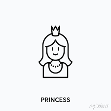 Princess Icon Vector Princess Sign