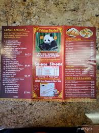 Menu Of Peking Garden In El Paso Tx 79934