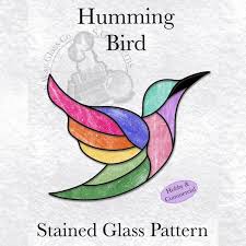 Hummingbird Stained Glass Pattern