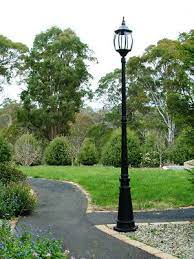 Deene Black Federation Garden Lamp Post