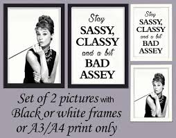 Prints Wall Art Set Of 2 Audrey Hepburn