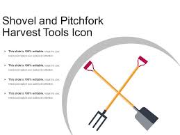 Shovel And Pitchfork Harvest Tools Icon
