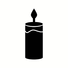 Black Candle Background Stock Photos