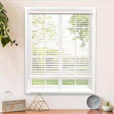 Chicology Cordless 1 Inch Vinyl Mini Blinds Size 84 Inch X 48 Inch White