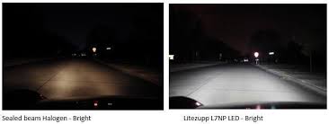 litezupp 5 3 4 clear led headlights