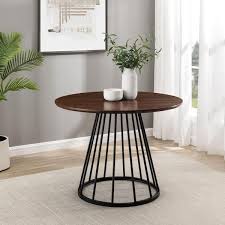 Dining Table With Metal Cage Base