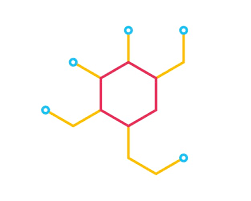 Molecule Line Icon Vector Image
