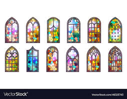 Gothic Stained Glass Windows Church