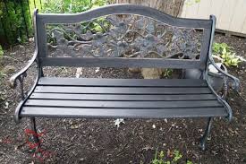 Bench Makeover With Metal Effects By