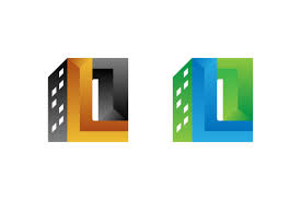 L Letter 3d Logo Building Graphic By